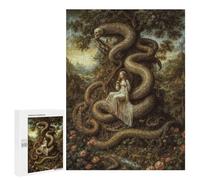 Rompecabezas para Adolescentes 500 PCS Eve and Serpent Rompecabezas para Adultos Juego Práctico Carrera De Velocidad Manual Desafío Educativo 500 PCS