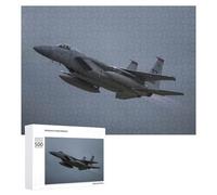 Rompecabezas para Adolescentes 500 PCS F15C United States Air Rompecabezas para Adultos Juguetes Antiestrés Que Mejoran La Memoria Difíciles Y Desafiantes 500 PCS