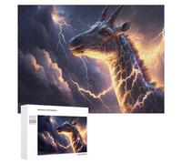 Rompecabezas para Adolescentes 500 PCS Fantasy Art Giraffe Rompecabezas De Juguete Decoración De Pared Decoración del Hogar Cumpleaños Y Navidad 500 PCS