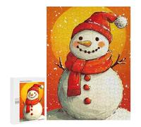 Rompecabezas para Adolescentes 500 PCS Festive Snowman Rompecabezas para Adultos Juego Práctico Carrera De Velocidad Manual Desafío Educativo 500 PCS