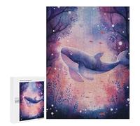 Rompecabezas para Adolescentes 500 PCS Flying Whale in A Forest Rompecabezas Juguetes Antiestrés Corte De Precisión Interacción Entre Padres E Hijos 500 PCS