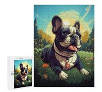 Rompecabezas para Adolescentes 500 PCS Frenchie Bliss Rompecabezas para Adultos Juegos Relajantes Desafío Difícil Desafío Educativo 500 PCS