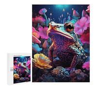 Rompecabezas para Adolescentes 500 PCS Frog in A Garden Rompecabezas para Adultos Juguetes De Bricolaje Desafío Difícil Cumpleaños 500 PCS