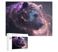 Rompecabezas para Adolescentes 500 PCS Galactic Elephant A Cosmic Fusion of Nature and Technology Rompecabezas para Adultos Juegos Relajantes Corte De Precisión Juego Desafiante Regalos 500 PCS