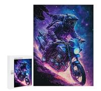Rompecabezas para Adolescentes 500 PCS Galactic Motorcycle Adventure -1 Juego De Rompecabezas Familiar Decoración Perfecta Cumpleaños Y Navidad 500 PCS