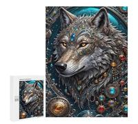 Rompecabezas para Adolescentes 500 PCS Galactic Overlord Wolf Rompecabezas para Adolescentes Juguetes Antiestrés Mejora La Memoria 500 PCS
