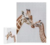 Rompecabezas para Adolescentes 500 PCS Giraffe Mother and Baby Rompecabezas para Adultos Juego De Ingenio Decoración del Hogar Regalos para Reducir El Estrés 500 PCS