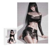 Rompecabezas para Adolescentes 500 PCS Goth Anime Girl Waifu Cute Rompecabezas para Adolescentes Juego Familiar Decoración De Pared Interacción Entre Padres E Hijos 500 PCS