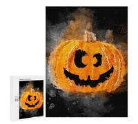 Rompecabezas para Adolescentes 500 PCS Halloween Pumpkin Head Rompecabezas Juguetes Antiestrés Corte De Precisión Interacción Entre Padres E Hijos 500 PCS
