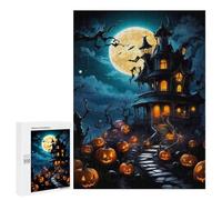 Rompecabezas para Adolescentes 500 PCS House of Terror Rompecabezas para Adultos Juguetes Antiestrés para La Diversión Familiar Interacción Entre Padres E Hijos 500 PCS