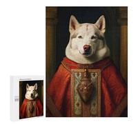 Rompecabezas para Adolescentes 500 PCS Husky The Pope Rompecabezas para Adultos Juegos Relajantes Decoración De Pared Actividades Divertidas En Casa 500 PCS