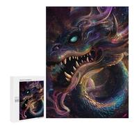 Rompecabezas para Adolescentes 500 PCS Hypnotic Space Dragon Rompecabezas para Adultos Juegos Relajantes Desafío Difícil Desafío Educativo 500 PCS