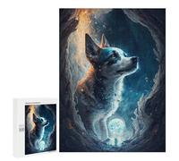 Rompecabezas para Adolescentes 500 PCS Jack Russell Terrier Dog Rompecabezas Juguetes Antiestrés Corte De Precisión Interacción Entre Padres E Hijos 500 PCS