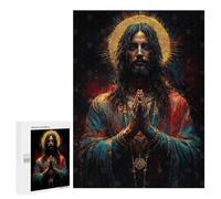 Rompecabezas para Adolescentes 500 PCS Jesus Christ Digital Art Rompecabezas para Adultos Juegos Relajantes Desafío Difícil Desafío Educativo 500 PCS