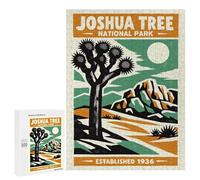Rompecabezas para Adolescentes 500 PCS Joshua Tree National Park Poster Rompecabezas para Adolescentes Mejora La Memoria Desafiante De Completar Juego Desafiante Juguetes 500 PCS