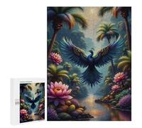 Rompecabezas para Adolescentes 500 PCS Jungle Peacock Paradise Rompecabezas para Adolescentes Mejora La Memoria Desafiante De Completar Juego Desafiante Juguetes 500 PCS