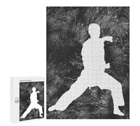 Rompecabezas para Adolescentes 500 PCS Karate Silhouette 22 Rompecabezas para Adultos Juegos Relajantes Pero Divertidos Y Humorísticos 500 PCS