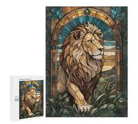 Rompecabezas para Adolescentes 500 PCS Lion Animal Rompecabezas para Adultos Juguetes Antiestrés para La Diversión Familiar Interacción Entre Padres E Hijos 500 PCS