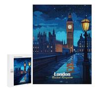 Rompecabezas para Adolescentes 500 PCS London Night View Rompecabezas Juegos Relajantes Decoración del Hogar Regalos Y Cumpleaños Únicos 500 PCS