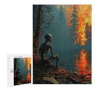 Rompecabezas para Adolescentes 500 PCS Lonely Rompecabezas para Adultos Juguetes Antiestrés para La Diversión Familiar Interacción Entre Padres E Hijos 500 PCS