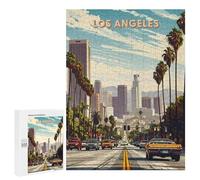 Rompecabezas para Adolescentes 500 PCS Los Angeles Rompecabezas para Adultos Juegos Relajantes Pero Divertidos Y Humorísticos 500 PCS