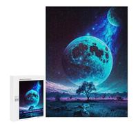 Rompecabezas para Adolescentes 500 PCS Lunar Vista Space Fantasy Rompecabezas para Adultos Juegos Relajantes Decoración Perfecta Regalos De Cumpleaños Y Únicos 500 PCS