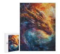 Rompecabezas para Adolescentes 500 PCS Majestic Dragon Blaze Rompecabezas para Adultos Juguetes Antiestrés para La Diversión Familiar Interacción Entre Padres E Hijos 500 PCS