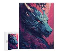 Rompecabezas para Adolescentes 500 PCS Majestic Dragon Rompecabezas para Adultos Juguetes Antiestrés para La Diversión Familiar Interacción Entre Padres E Hijos 500 PCS