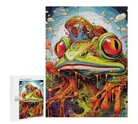 Rompecabezas para Adolescentes 500 PCS Melting Frog Fantasy Rompecabezas Juguetes Antiestrés Decoración Diversión En Casa Actividades, 500 PCS