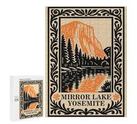 Rompecabezas para Adolescentes 500 PCS Mirror Lake Yosemite Illustration Juego De Rompecabezas Familiar Decoración Perfecta Cumpleaños Y Navidad 500 PCS