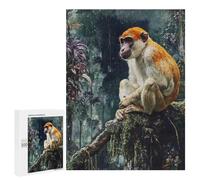 Rompecabezas para Adolescentes 500 PCS Monkey in The Jungle Rompecabezas para Adultos Juego Familiar Decoración Desafiante De Completar 500 PCS