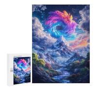 Rompecabezas para Adolescentes 500 PCS Mystical Mountain Landscape Rompecabezas para Adultos Juegos Relajantes Pero Divertidos Y Humorísticos 500 PCS