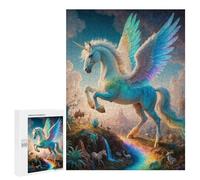 Rompecabezas para Adolescentes 500 PCS Mystical Mythology Pegasus Rompecabezas para Adultos Juguetes Antiestrés Arte De Pared Interacción Entre Padres E Hijos 500 PCS