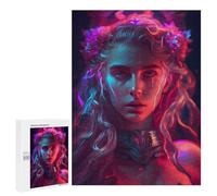 Rompecabezas para Adolescentes 500 PCS Neon Fantasy Portrait -3 Rompecabezas para Adultos Juegos Relajantes Pero Divertidos Y Humorísticos 500 PCS