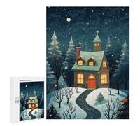 Rompecabezas para Adolescentes 500 PCS Night Christmas Vibes Rompecabezas para Adultos Juegos Relajantes Pero Divertidos Y Humorísticos 500 PCS