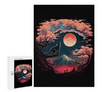 Rompecabezas para Adolescentes 500 PCS Night Fuji Mountain Rompecabezas para Adultos Juego Familiar Decoración Desafiante De Completar 500 PCS