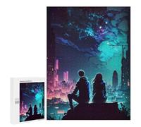 Rompecabezas para Adolescentes 500 PCS Nightfall Nexus City Rompecabezas para Adolescentes Juguetes Antiestrés Mejora La Memoria 500 PCS