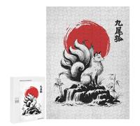 Rompecabezas para Adolescentes 500 PCS Nine Tailed Fox Rompecabezas para Adultos Juguetes Antiestrés para La Diversión Familiar Interacción Entre Padres E Hijos 500 PCS