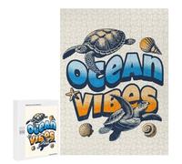Rompecabezas para Adolescentes 500 PCS Ocean Sea Turtle Rompecabezas para Adultos Juego Práctico Carrera De Velocidad Manual Desafío Educativo 500 PCS