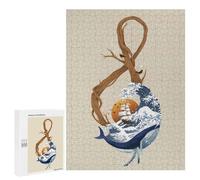 Rompecabezas para Adolescentes 500 PCS Ocean Symphony Treble Clef Cream Rompecabezas para Adolescentes Juegos Relajantes Regalos para Mujeres Actividades Divertidas En Casa 500 PCS