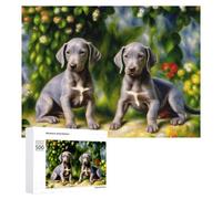 Rompecabezas para Adolescentes 500 PCS Painted Puppies Garden Rompecabezas para Adultos Juego De Ingenio Decoración del Hogar Actividades Divertidas En Casa 500 PCS