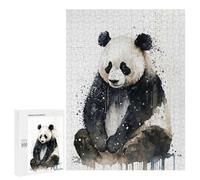 Rompecabezas para Adolescentes 500 PCS Panda Watercolor Rompecabezas para Adultos Juegos Relajantes Desafío Difícil Desafío Educativo 500 PCS