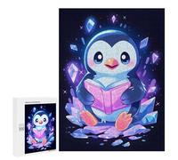 Rompecabezas para Adolescentes 500 PCS Penguin Reading A Book Rompecabezas para Adultos Juguetes Antiestrés para La Diversión Familiar Interacción Entre Padres E Hijos 500 PCS