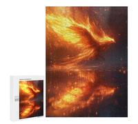 Rompecabezas para Adolescentes 500 PCS Phoenix Bird Flying Rompecabezas para Adultos Juego Familiar Decoración Desafiante De Completar 500 PCS