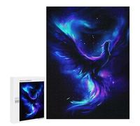 Rompecabezas para Adolescentes 500 PCS Phoenix Neon Animal Rompecabezas Juguetes Antiestrés Corte De Precisión Interacción Entre Padres E Hijos 500 PCS