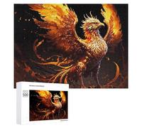 Rompecabezas para Adolescentes 500 PCS Phoenix Rise Fiery Legend Rompecabezas para Adultos Juegos Relajantes Corte De Precisión Juego Desafiante Regalos 500 PCS