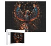 Rompecabezas para Adolescentes 500 PCS Phoenix Rise Mythical Artwork Rompecabezas para Adultos Juegos Familiares Análisis Y Lógica Actividades Divertidas En Casa 500 PCS