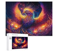 Rompecabezas para Adolescentes 500 PCS Phoenix Rise Mythical Firebird Art Rompecabezas para Adultos Juegos Familiares Análisis Y Lógica Actividades Divertidas En Casa 500 PCS