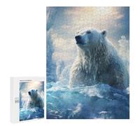 Rompecabezas para Adolescentes 500 PCS Polar Bear in Ice World Rompecabezas para Adultos Juegos Relajantes Pero Divertidos Y Humorísticos 500 PCS