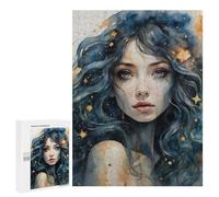 Rompecabezas para Adolescentes 500 PCS Portrait of The Starry Sky Rompecabezas para Adultos Juegos Relajantes Decoración Perfecta Regalos De Cumpleaños Y Únicos 500 PCS